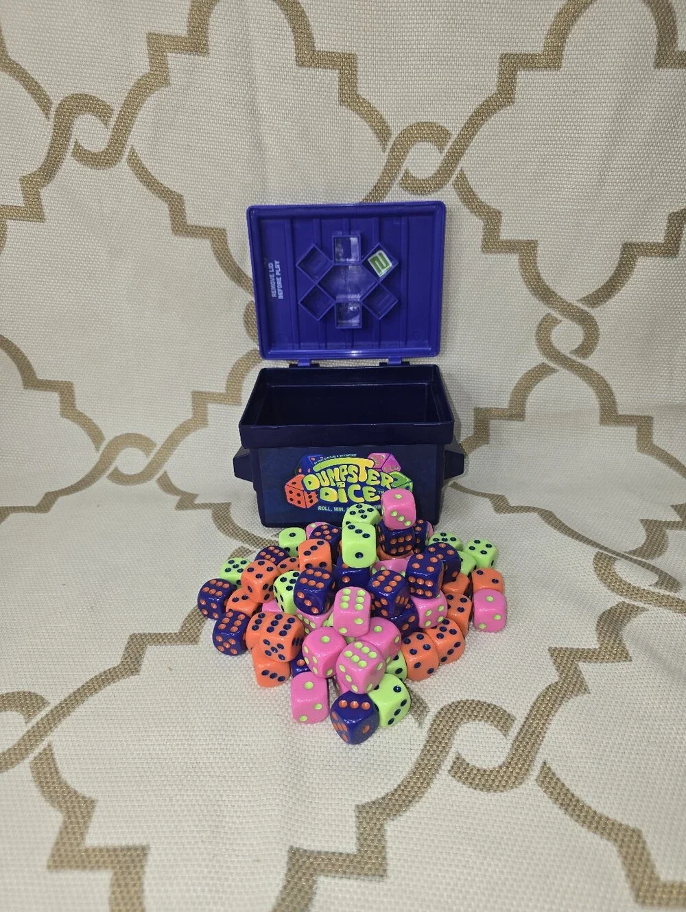 Dumpster Dice Board Game by Big Discoveries 80 Dice Family Game